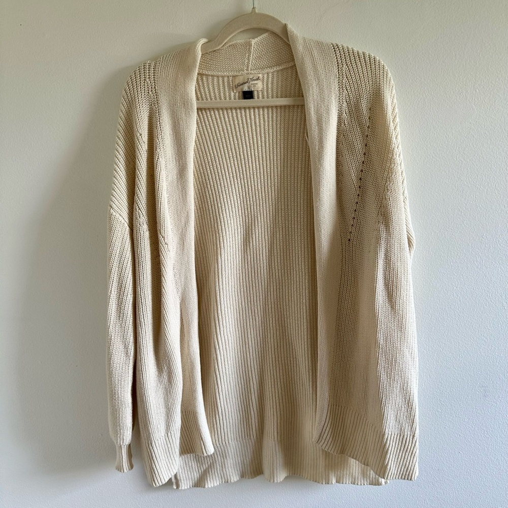 Target Universal Thread Cream Cardigan Sweater Size Small